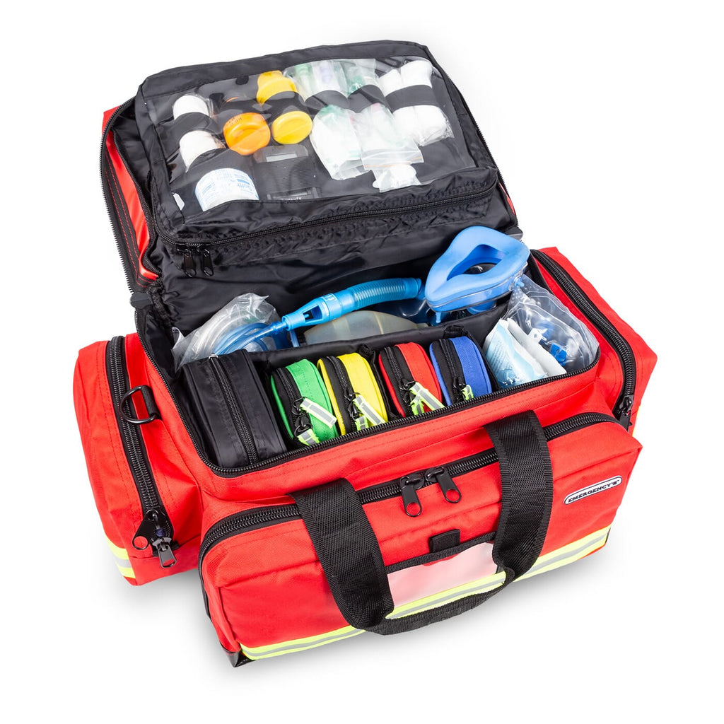 Borsa per emergenze di grande capacità rossa
