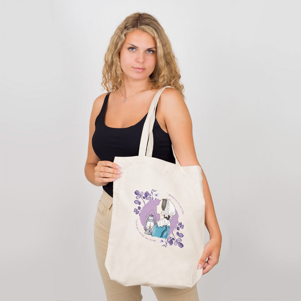 borsa tote cotone - Nightingale elartedecuidar