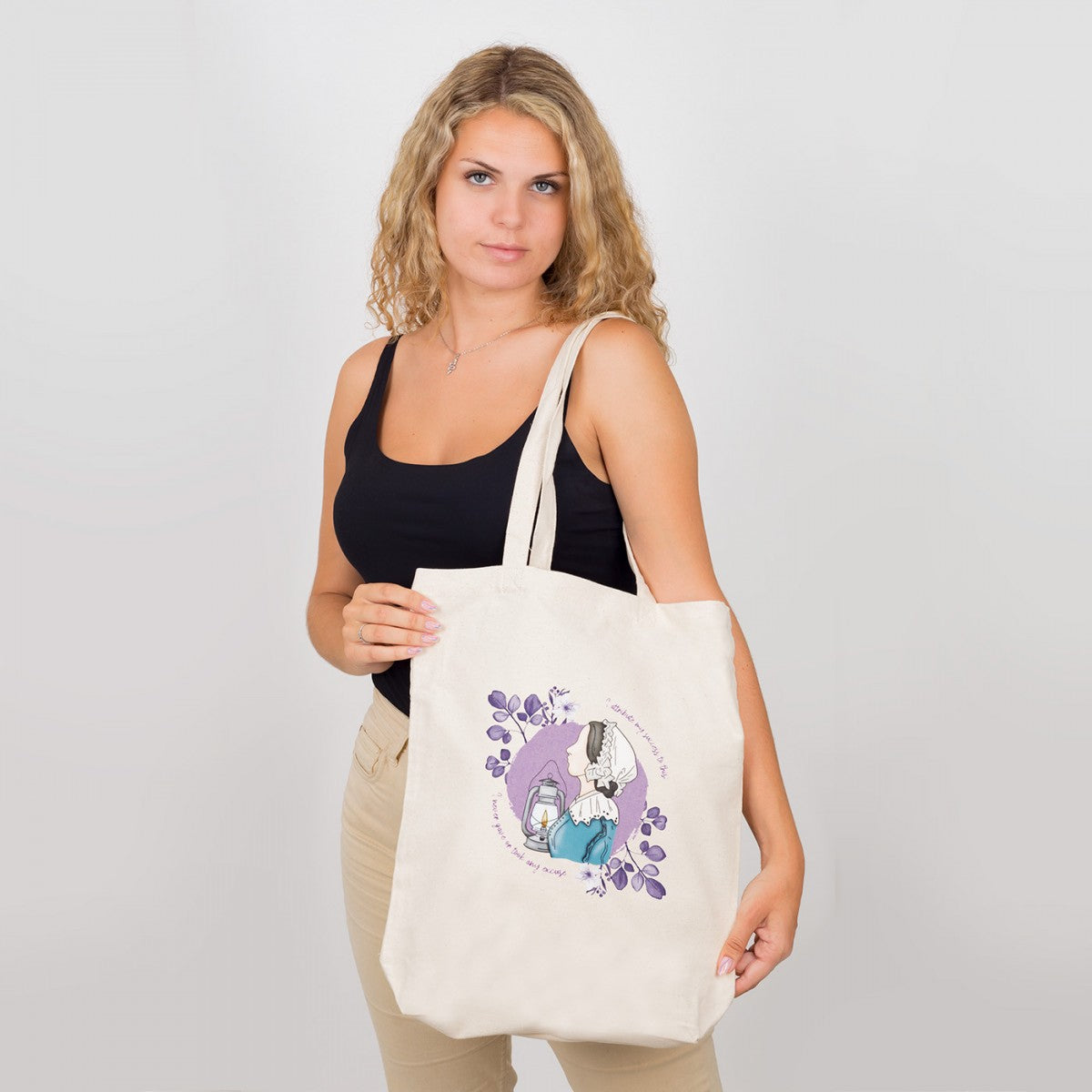 borsa tote cotone - Nightingale elartedecuidar