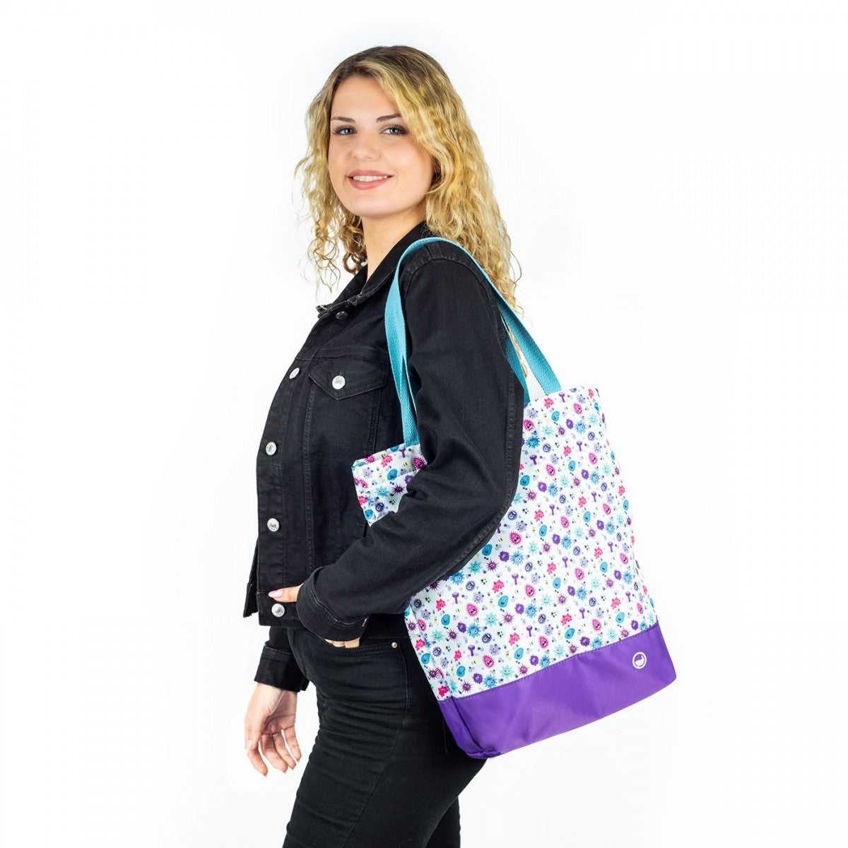 Borsa tote Virus Collection - dettaglio fantasia