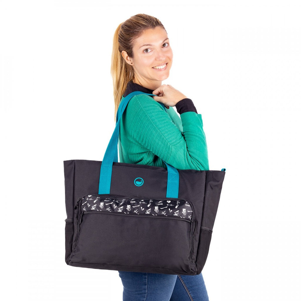 Bolso tote tecnico nero Collection