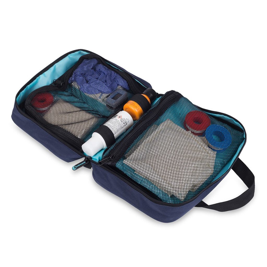 Kit di pronto soccorso estensibile blu - dettaglio interno